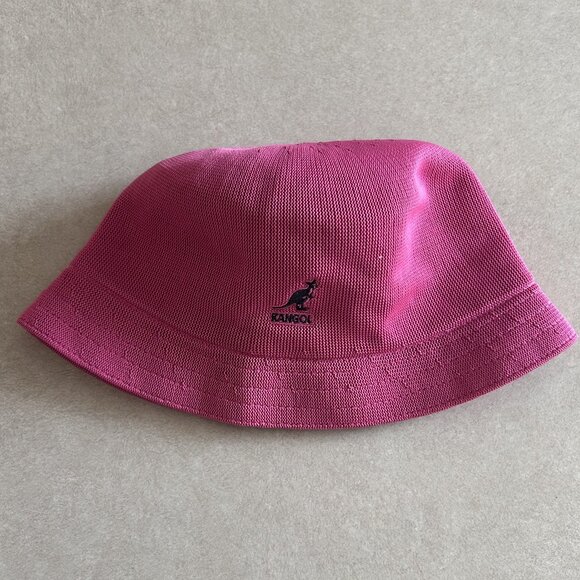 Kangol Blue Tropic Bin Azalea Bucket Hat ASO Emily Cooper in Emily in Paris - Picture 8 of 9